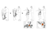 ARNES PARA RECORRIDOS EN ALTURA SWAN EASYFIT STAINLESS - PETZL