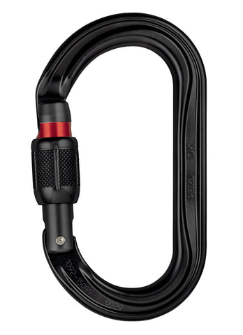 MOSQUETON OK SCREW LOCK NEGRO - PETZL