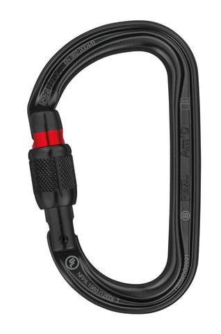 MOSQUETON AM'D SCREW LOCK COLOR NEGRO - PETZL