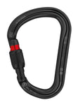 MOSQUETON WILLIAM SCREW LOCK NEGRO - PETZL