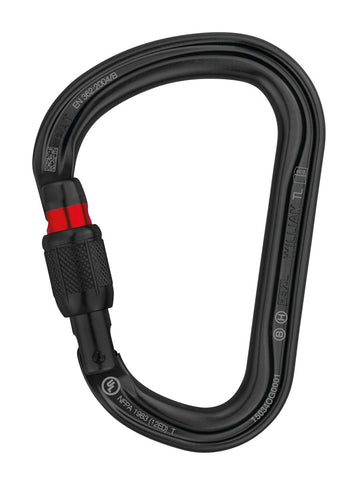 MOSQUETON WILLIAM SCREW LOCK NEGRO - PETZL