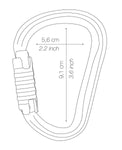 MOSQUETON WILLIAM SCREW LOCK - PETZL