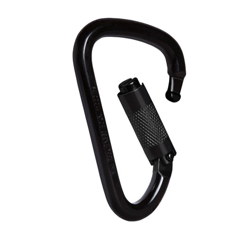 MOSQUETON STEEL XL D TWIST LOCK COLOR NEGRO - MAD ROCK