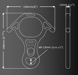 DESCENSOR OCHO DE RESCATE STAINLESS 35 KN - ISC